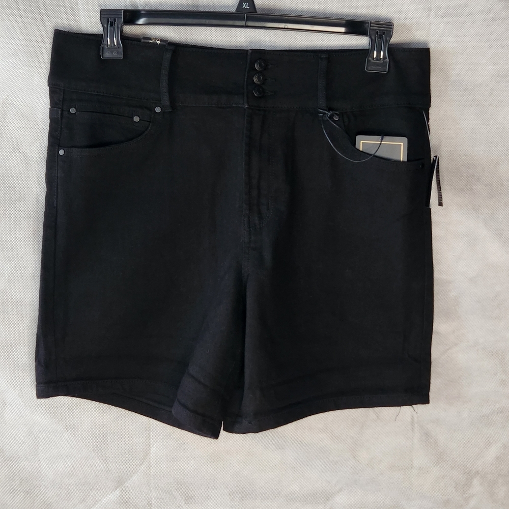 RACHEL by Rachel Roy Spirit Ultra High Rise Denim Shorts flattering Silhouette